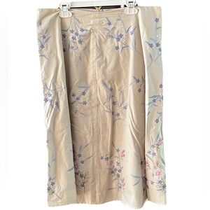 Covington embroidered cotton skirt